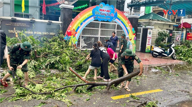 Hà Nội: Các trường khẩn trương khắc phục hậu quả bão số 3 (08/09/2024)